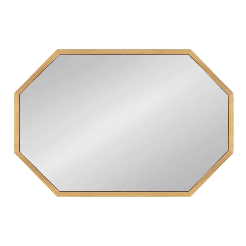 Glamorous Gold Oblong Octagon Full-Length Mirror 24x36