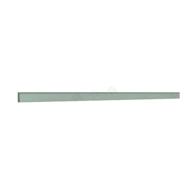 Slim Shaker 96 in. W x 0.75 in. H x 0.25 in. D Scribe Molding in Green
