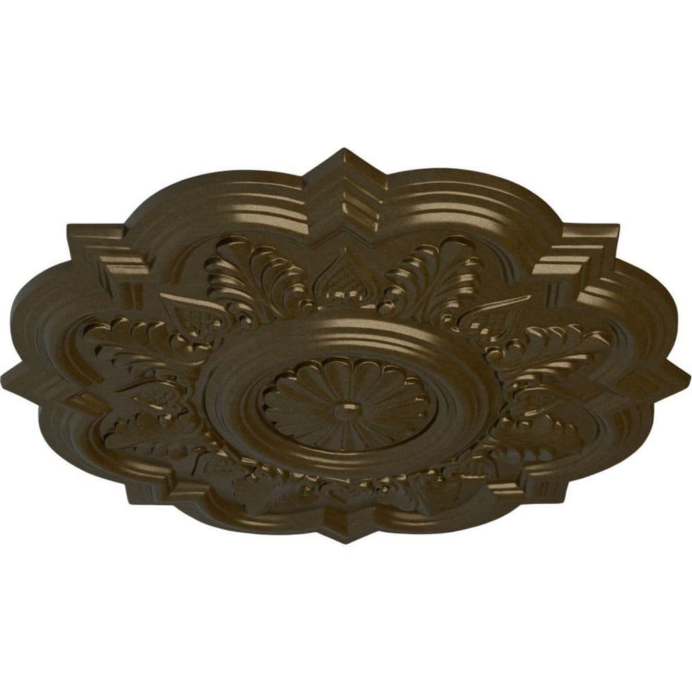 Deria Hand-Painted Brass Ceiling Medallion