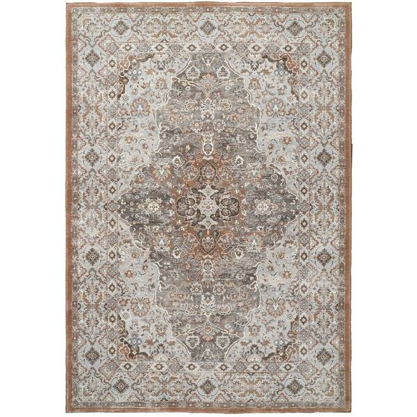 Ancient Garden 3 ft. 11 in. X 5 ft. 7 in. Beige/Multi Oriental Indoor Area Rug