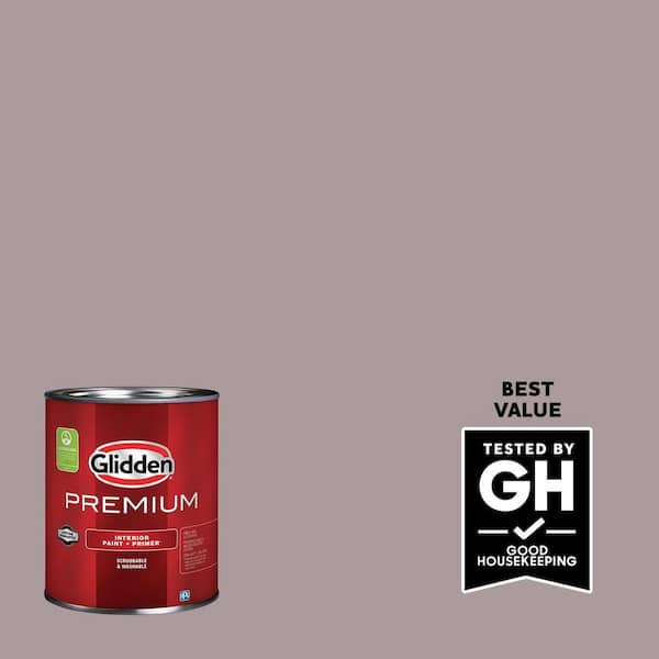 Glidden Premium 1 qt. PPG1047-5 Coffee Custard Semi-Gloss Interior Paint