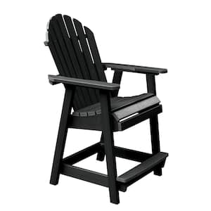 Hamilton Black Counter-Height Recycled Plastic Outdoor Dining Chair
