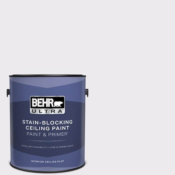 BEHR ULTRA 1 gal. #630A-1 Amethyst Cream Ceiling Flat Interior Paint and Primer