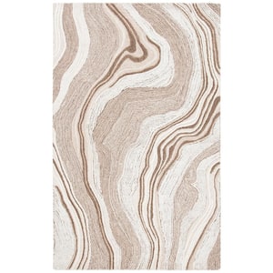 Fifth Avenue Beige/Ivory 5 ft. x 8 ft. Gradient Abstract Area Rug