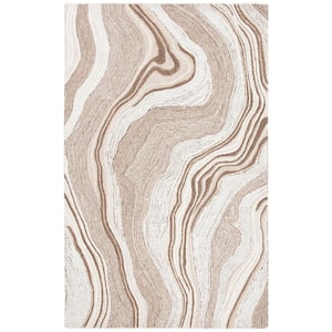 Fifth Avenue Beige/Ivory 6 ft. x 9 ft. Gradient Abstract Area Rug