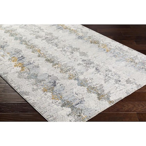 Dresden Gray Modern 2 ft. x 7 ft. Indoor Area Rug