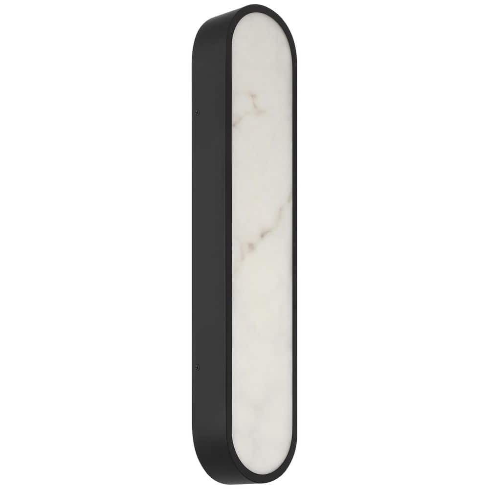 Sydney Contemporary 1-Light Black Dimmable Wall Sconce with Ceramic Shade price history on PriceWatchPro