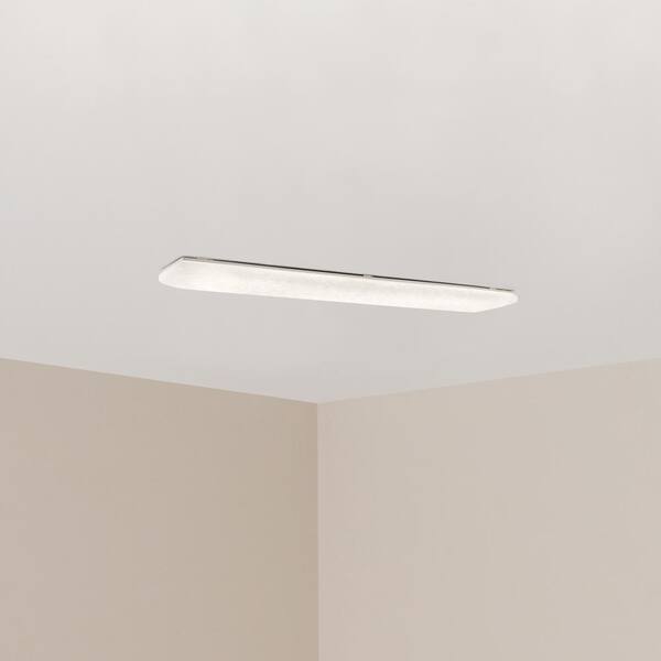 arctic glacier white large led flush mount