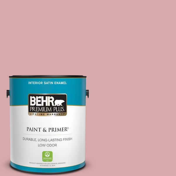 BEHR PREMIUM PLUS 1 gal. #S140-3 Berry Crush Satin Enamel Low Odor Interior Paint & Primer