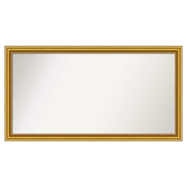 Amanti Art Townhouse Gold 49.75 in. x 26.75 in. Custom Non-Beveled Wood Framed Batthroom Vanity Wall Mirror