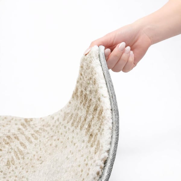 Dream Shag Premium Machine Washable Abstract ADS778 Beige 5 ft. x 7 ft. 6 in. Area Rug