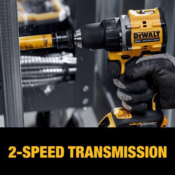 DEWALT - Atomic 20-Volt Max Lithium-Ion Brushless Cordless 1/2 in. Drill Driver with (4) 20-Volt 3.0 Ah Max Premium Battery Packs