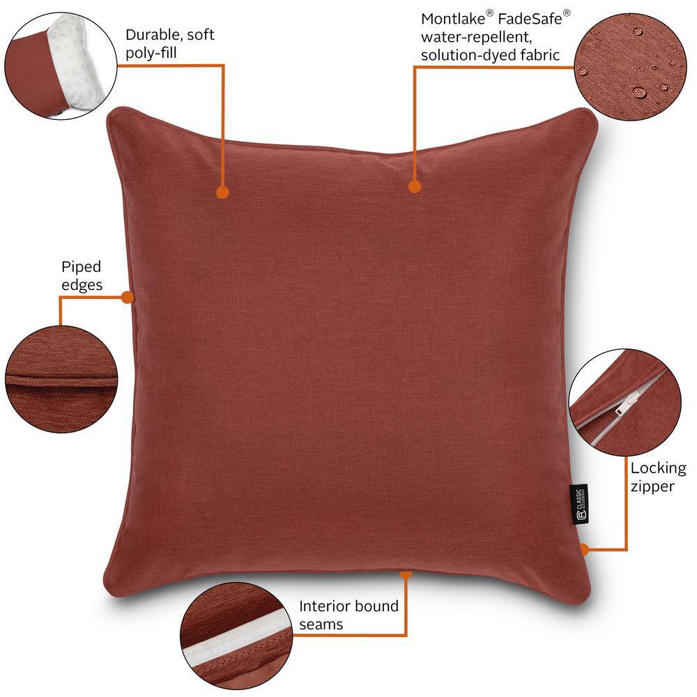 Heather Henna Square Indoor/Outdoor Accent Pillow Set