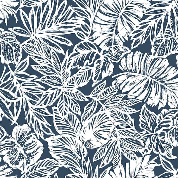 RoomMates Batik Tropical Leaf Peel and Stick Wallpaper (Covers 28.18 sq. ft.)