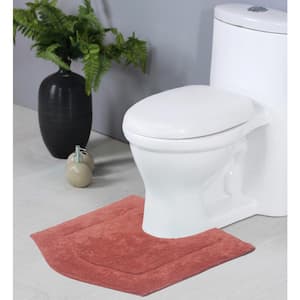 Waterford Collection 100% Cotton Tufted Bath Rug, 20 in. x20 in. Contour, Coral