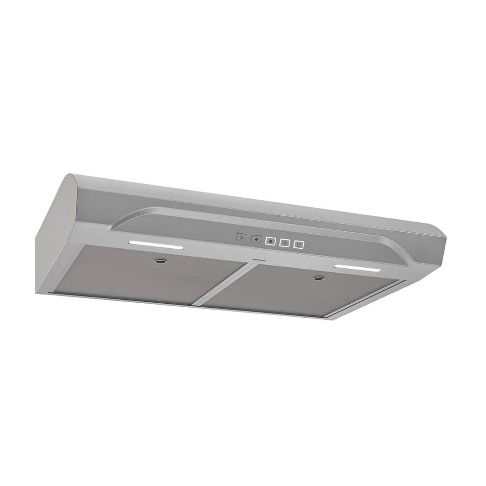 Broan-NuTone Alta 30 in. 350 MAX Blower CFM Convertible Under Cabinet 1.5 Sones Stainless Steel Range Hood