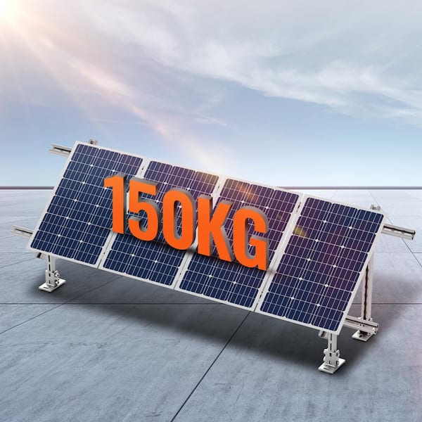 2-Set Solar Panel Mounting Brackets 30°-60° Adjustable Multi-Pieces Solar Panel Brackets for 4-8PCS Solar Panels