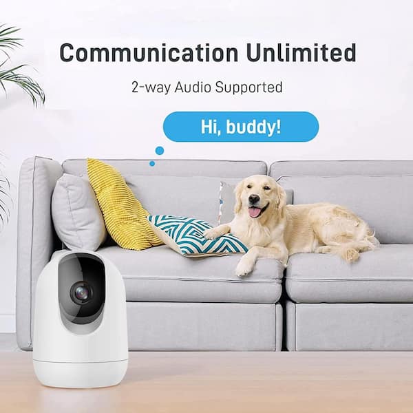 USBRMT 4K WiFi Camera Clock 5G Indoor Security Nanny Cam For Baby Monitor, Dog Camera With Motion Detection, Night Vision