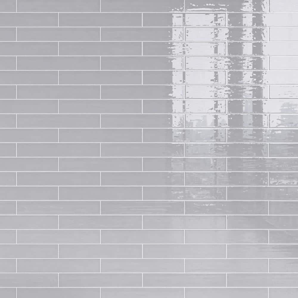 Nova Smoke Gray 1.97 in. x 11.81 in. Polished Ceramic Subway Wall Tile (5.38 sq. ft./Case) price history on PriceWatchPro