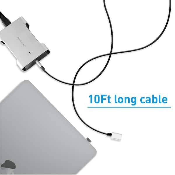 Mangler få øje på som resultat Macally 61-Watt USB-C Charger with MagSafe Magnetic Type-C Charging Cable  for Apple MacBook, Type C Laptops CHARGER61 - The Home Depot