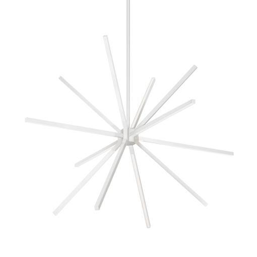 Sirius Minor White LED Sputnik Chandelier 32.75"