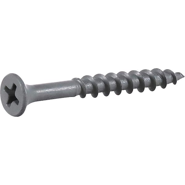 Everbilt #8 x 1-5/8 in. Philips Bugle-Head Coarse Thread Sharp Point Polymer Coated Exterior Screws (5 lbs./Pack)