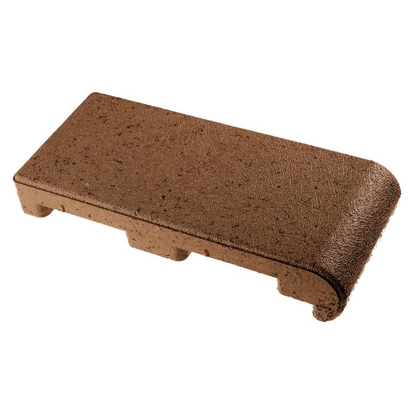 ASPIRE Bullnose Paver with Legs 4 in. x 9 in. x 1.25 in. Boardwalk Composite (36-Pieces / 12 Linear ft.)
