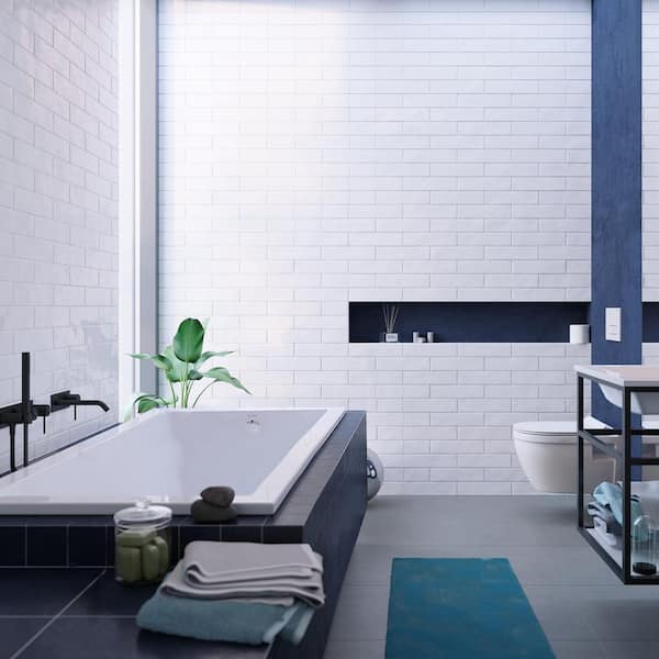 Swiss Madison Voltaire 72 in. x 36 in. Acrylic Reversible Drain