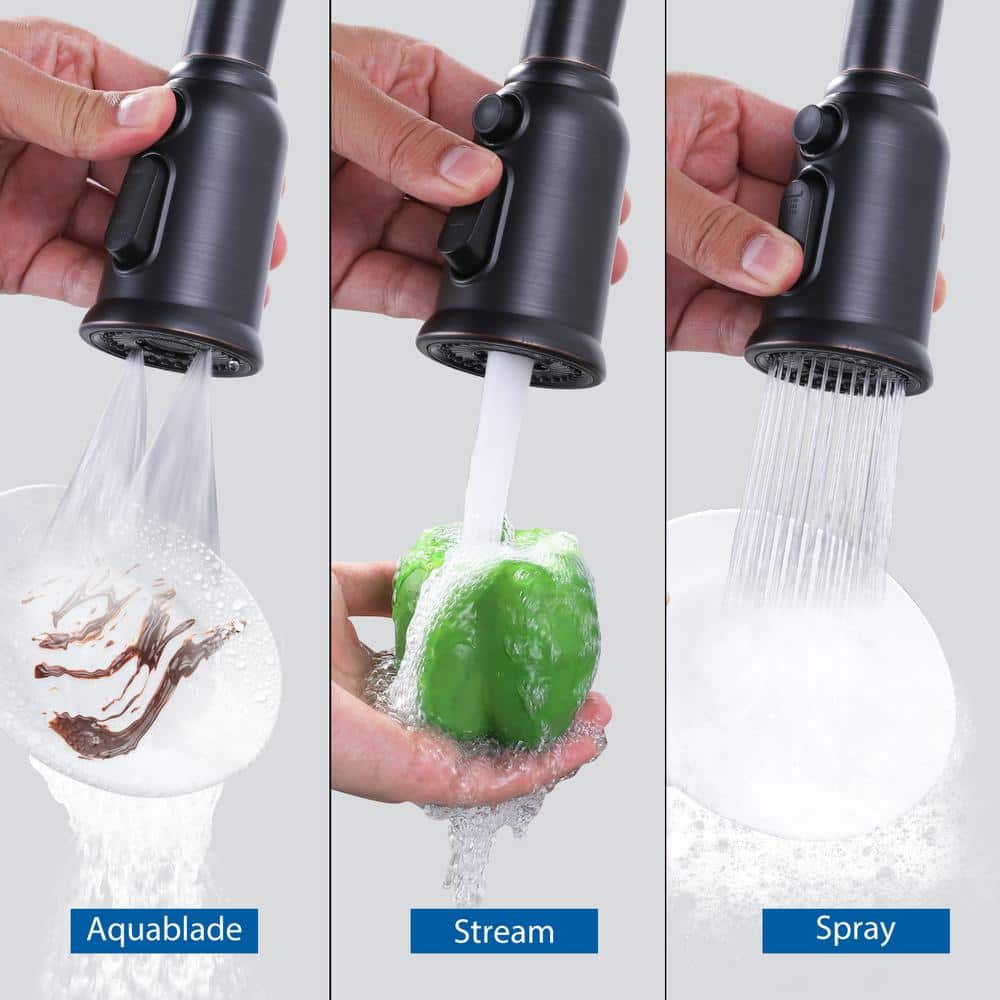 Oil Rubbed Bronze Kitchen Faucet Spray Head with 9 Adapters