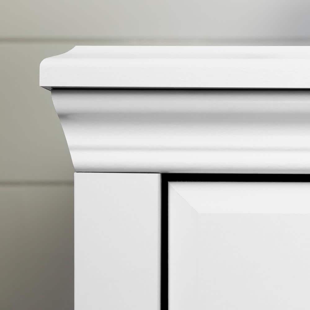 White Nursery Combo Dresser with Soft Close Drawer