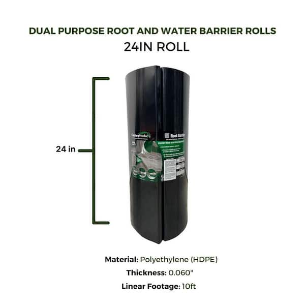 Unbranded 24 in. D x 120 in. L Polyethylene Dual Purpose Root and Water Barrier Rolls