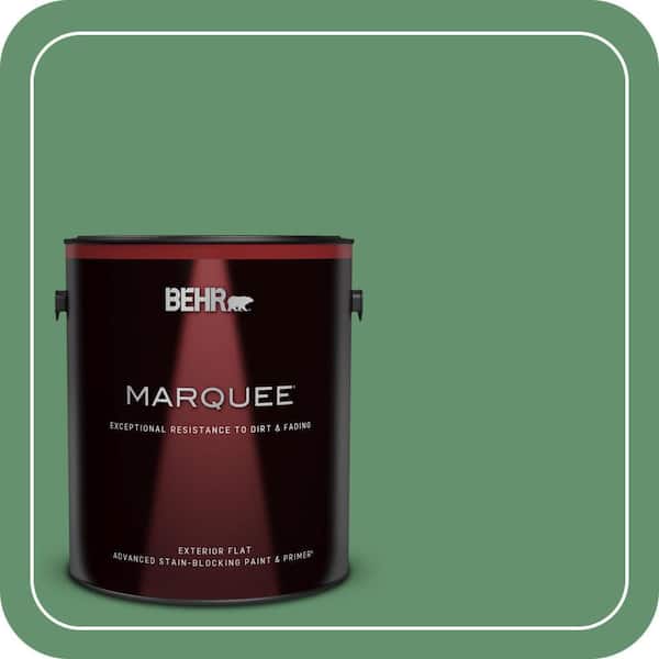BEHR MARQUEE 1 gal. #M410-6 Turtle Creek Flat Exterior Paint & Primer