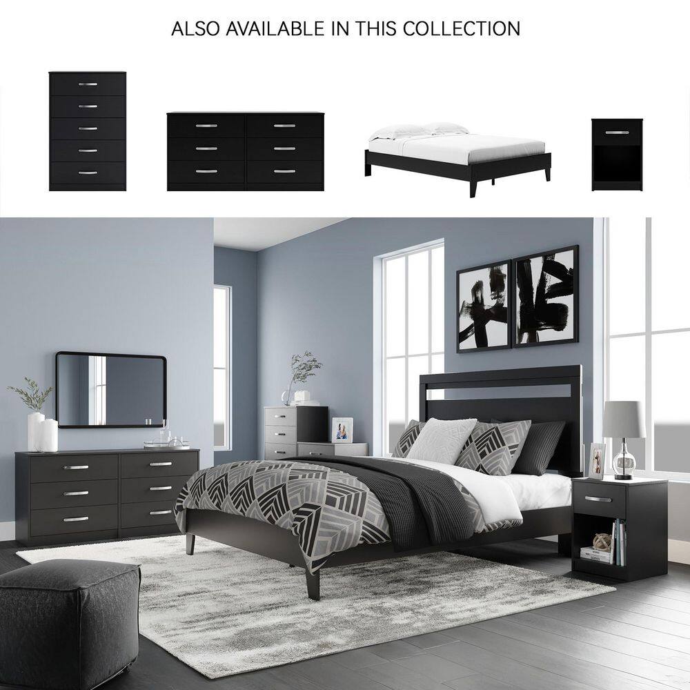 Finch Black 6 Drawer 59 in. Dresser - thumbnail 5