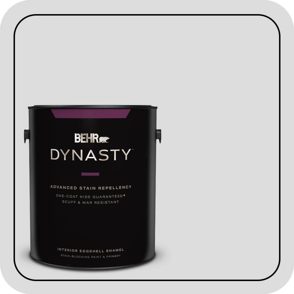 1 gal. #N530-1 Pixel White Eggshell Enamel Interior Stain-Blocking Paint & Primer price history on PriceWatchPro