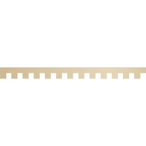 Ekena Millwork 1 in. D x 7 in. W x 91 in. L Primed Polyurethane Panel Moulding