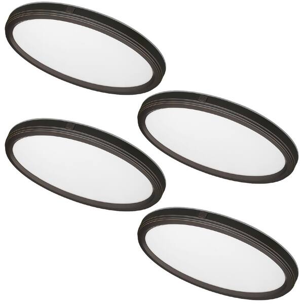 Have A Question About Commercial Electric 32 In Low Profile Oval Oil Rubbed Bronze Color 