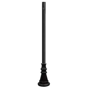 6 ft. Black Outdoor Lamp Post with Dusk to Dawn Photo Sensor fits 3 in. Post Top Fixtures