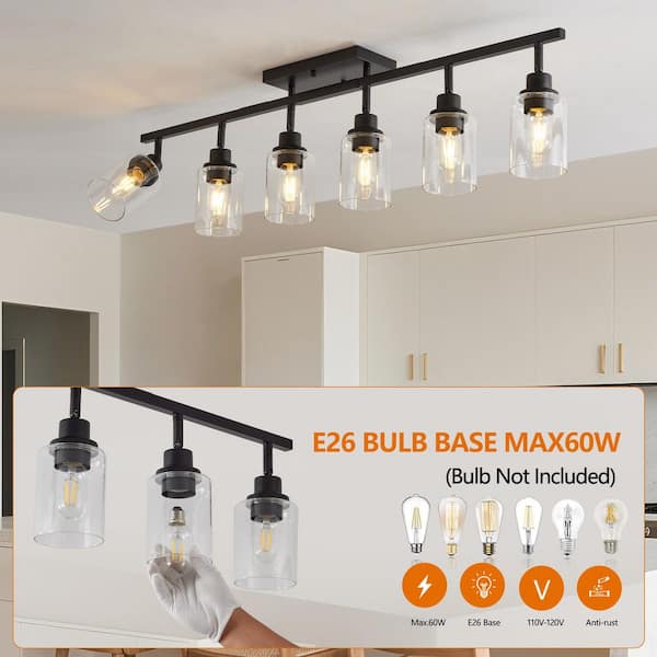 Xtricity 4-Head Chrome Track Lighting Fixture – Swivel Spotlights, G9 Base, 25W Max Each, ETL Certified For Kitchen Or Dining