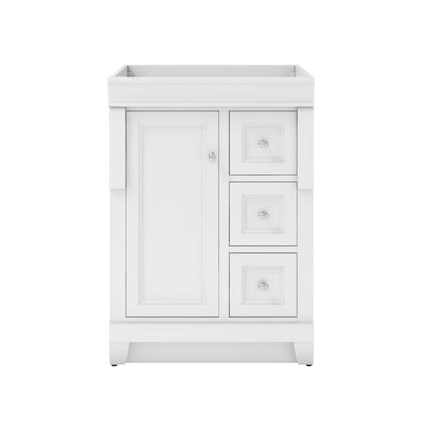 Naples 24 in. W x 21.63 in. D x 34 in. H Bath Vanity Cabinet without Top in White