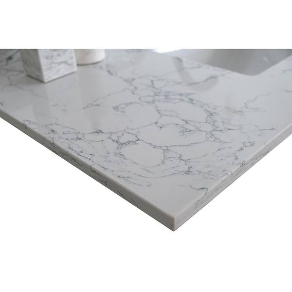 VANITYFUS 43 W x 22 D Engineered Stone Bathroom Vanity Top - Main Image