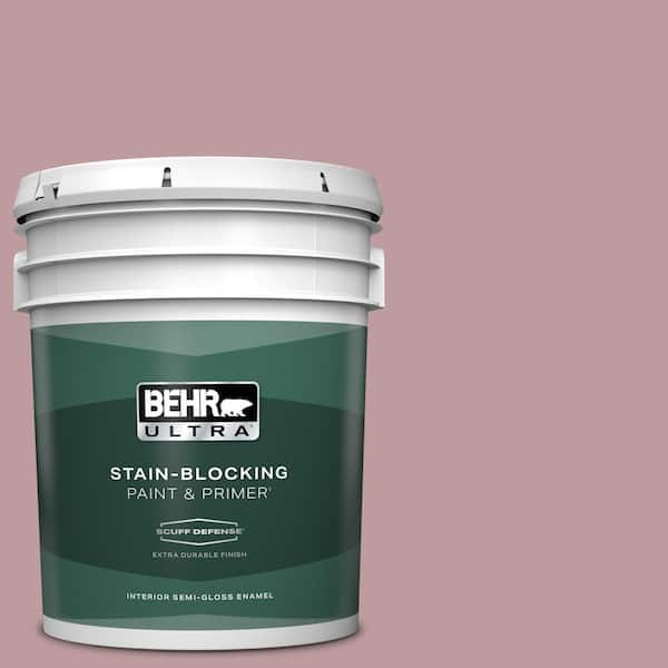 BEHR ULTRA 5 gal. #BIC-06 Desert Lights Extra Durable Semi-Gloss Enamel Interior Paint & Primer