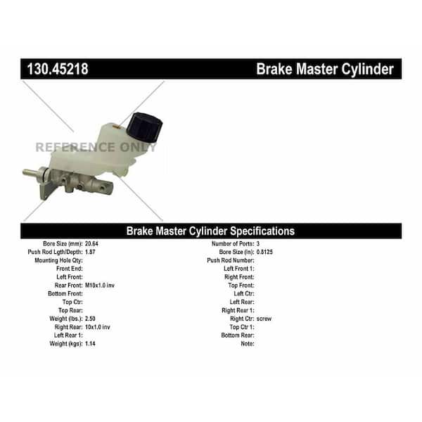 Centric Parts Brake Master Cylinder 2003-2005 Mazda 6 2.3L 3.0L
