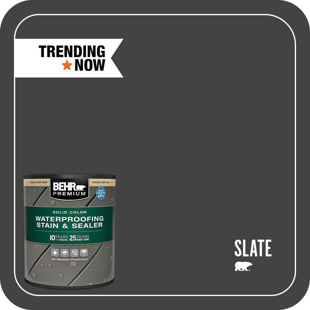 BEHR PREMIUM 1 qt. #SC-102 Slate Solid Color Waterproofing