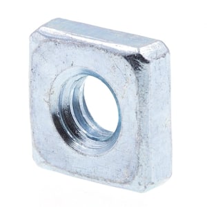 #10-24 Zinc Plated Steel Square Nuts (10-Pack)