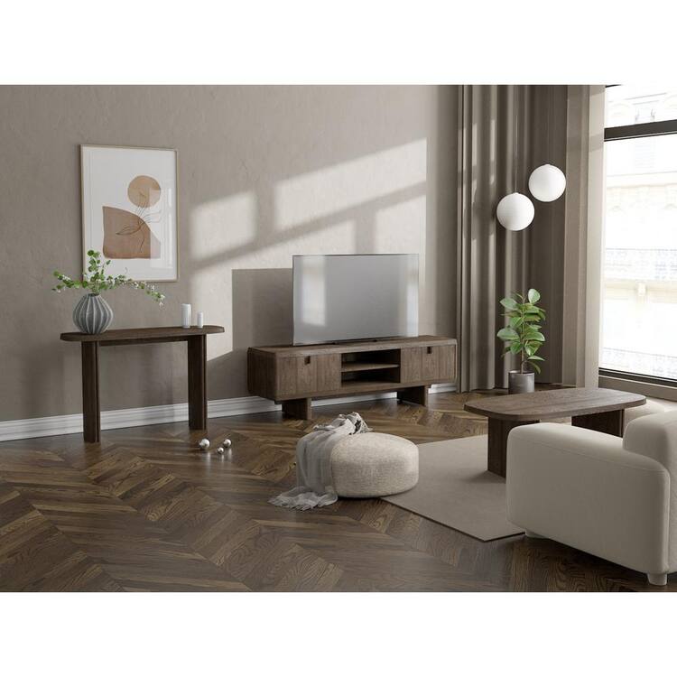 Nyhus Kelsier Espresso 47.25 in. Wide Wood Rectangular Console Table