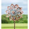 Evergreen Enterprises 75 in. Copper Lily Wind Spinner 54618