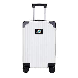 Miami Dolphins premium 2-Toned 21" Carry-On Hardcase in White