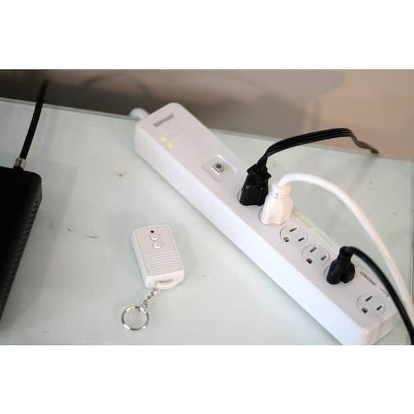 6 Outlet Outdoor Power Strip With Remote