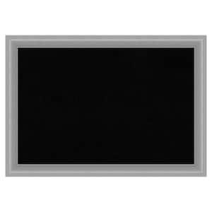 Peak Polished Nickel Narrow Framed Black Corkboard 41 in. x 29 in. Bulletine Board Memo Board