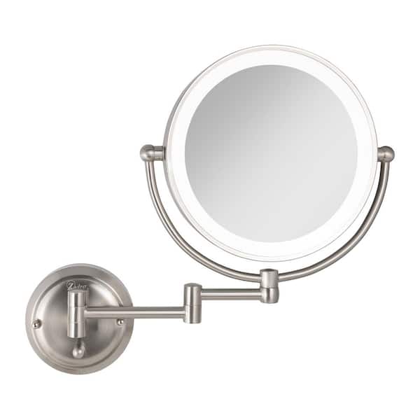 Magnification Hardwired Makeup Mirror, Zadro Wall Mount Mirror Bronze